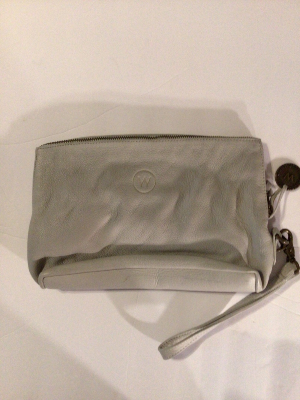 Wittchen Light Gray Leather Travel Wristlet
